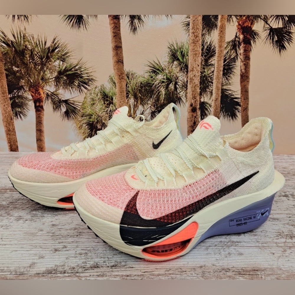 Nike Air Zoom 💅 Alphafly NEXT% 3 Coconut White Shoes FD8315-101 Wmns 7.5 8.5 10 - Picture 4 of 15